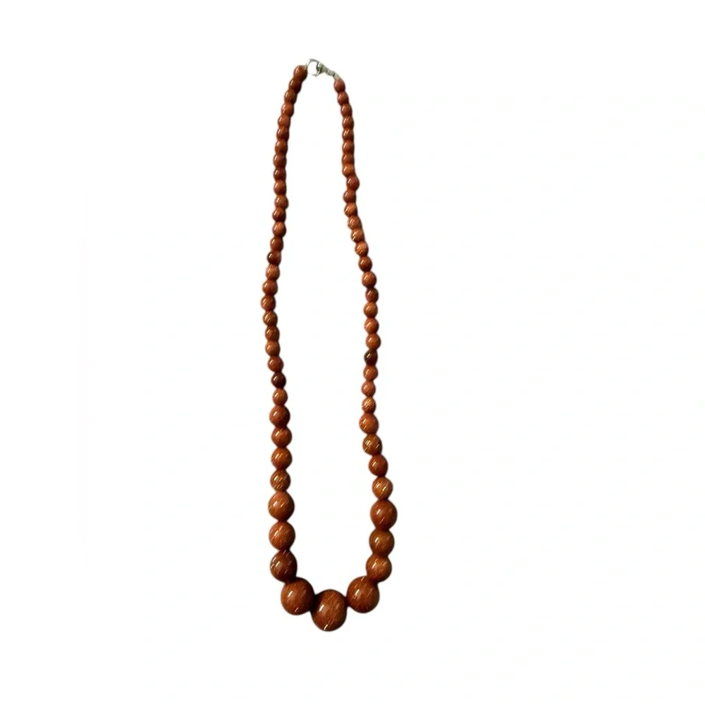 Goldstone Beaded Necklace